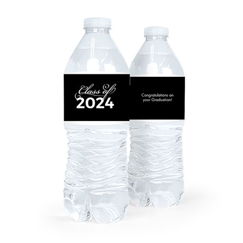 Graduation Script Water Bottle Sticker Labels (5 Labels)