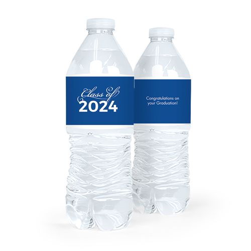 Graduation Script Water Bottle Sticker Labels (5 Labels)