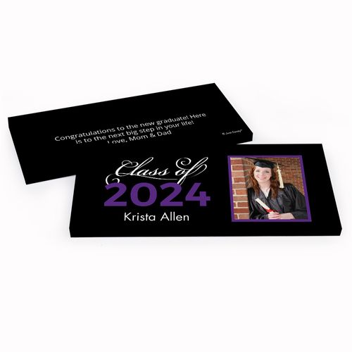 Deluxe Personalized Photo Graduation Candy Bar Favor Box
