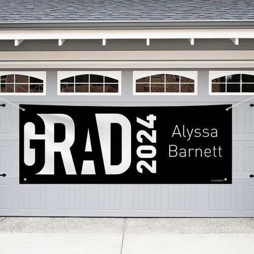 Personalized Graduation Garage Banner - Grad