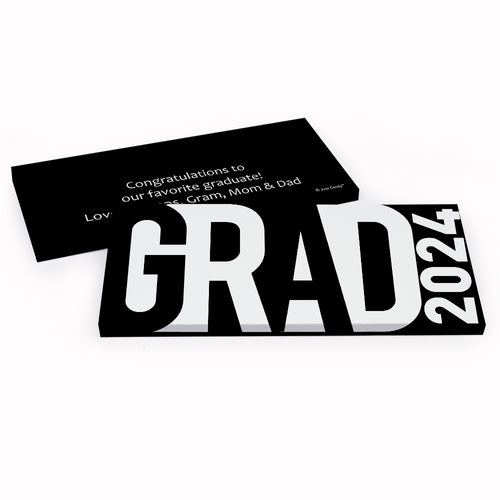 Deluxe Personalized Grad Bar Graduation Candy Bar Favor Box