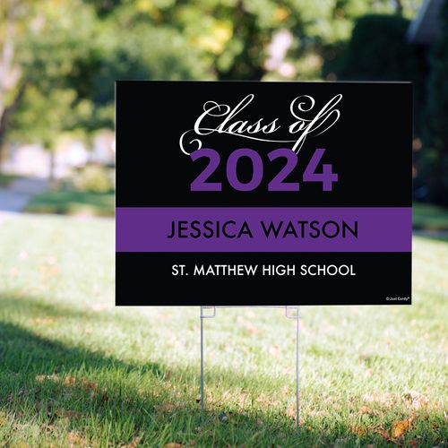 Personalized Graduation Yard Sign Class of