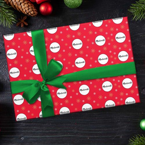 Custom Wrapping Paper - Corporate Logo Christmas