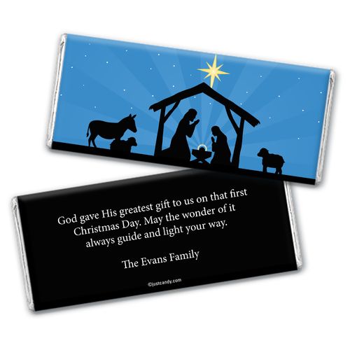 Holy Night Personalized Candy Bar - Wrapper Only