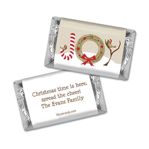 Winter Birds Christmas Personalized Miniature Wrappers