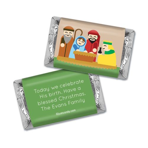 Celebrate His Birth Christmas Personalized Miniature Wrappers