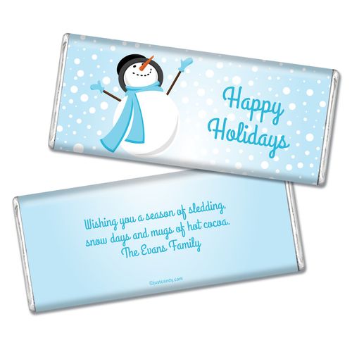 Catching Snowflakes Personalized Hershey's Bar Assembled