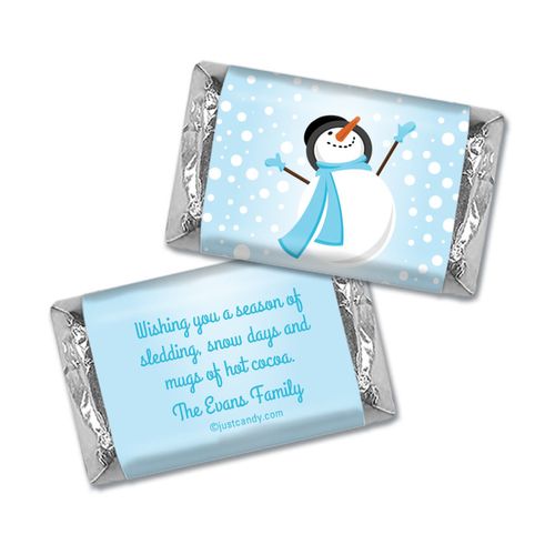 Catching Snowflakes Christmas Personalized Miniature Wrappers