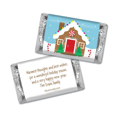 Gingerbread House Christmas Personalized Miniature Wrappers