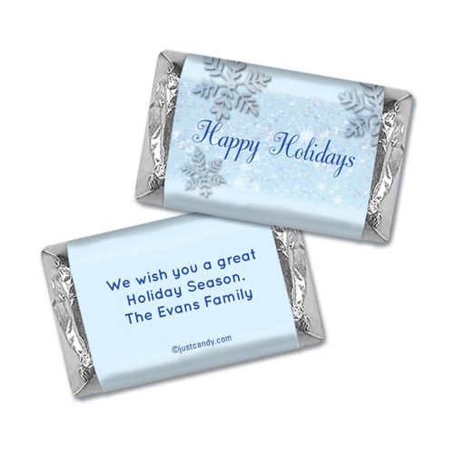 Frosty Holiday Christmas Personalized Miniature Wrappers