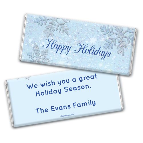 Frosty Holiday Personalized Candy Bar - Wrapper Only