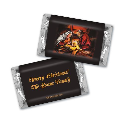Christmas Personalized HERSHEY'S MINIATURES Sweetest Gift is Jesus Christmas Birth