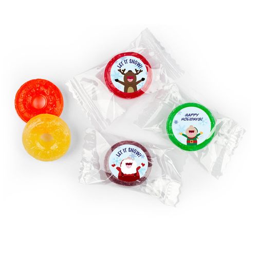 Snow Dance Personalized Christmas LIFE SAVERS 5 Flavor Hard Candy Assembled