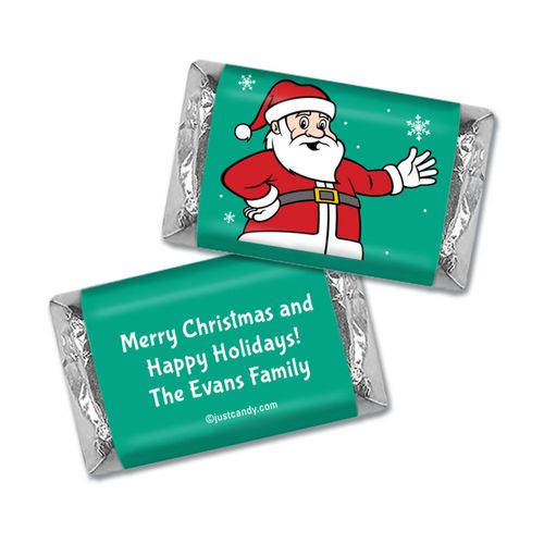 Very Merry Santa Christmas Personalized Miniature Wrappers
