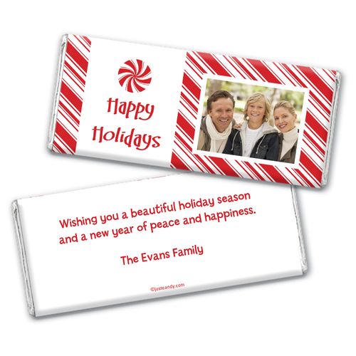 Peppermint Twist Personalized Candy Bar - Wrapper Only