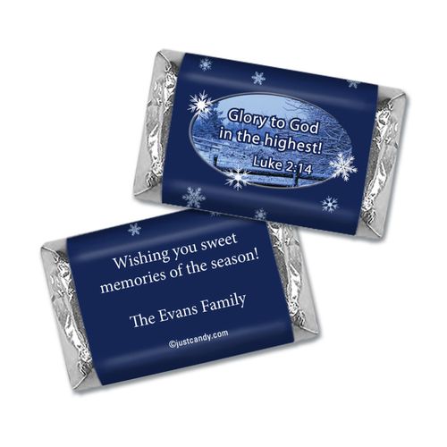 Sweet Snow Christmas Personalized Miniature Wrappers