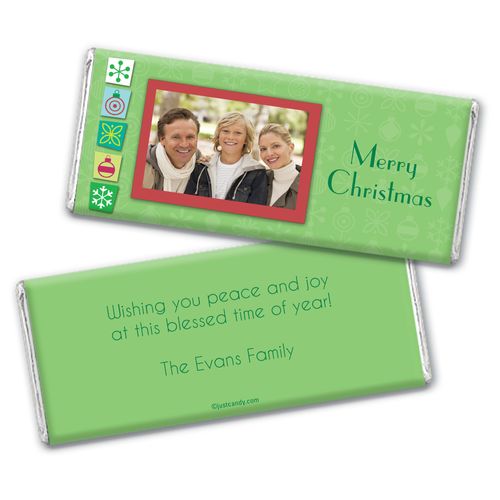 Christmas Cutouts Personalized Candy Bar - Wrapper Only