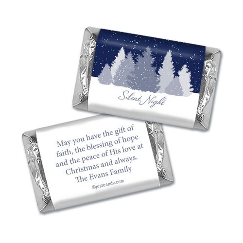 Silent Night Christmas Personalized Miniature Wrappers