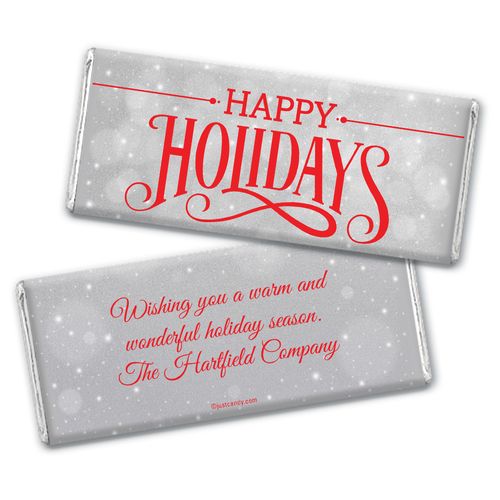 Cozy Holiday Personalized Candy Bar - Wrapper Only