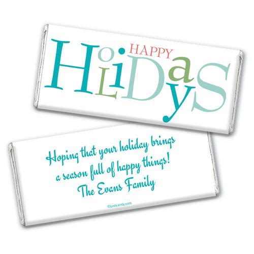 Happy Season Personalized Candy Bar - Wrapper Only