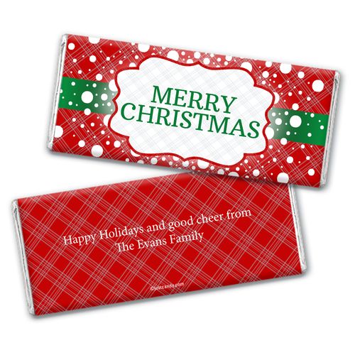 Let it Snow Christmas Favors Personalized Candy Bar - Wrapper Only