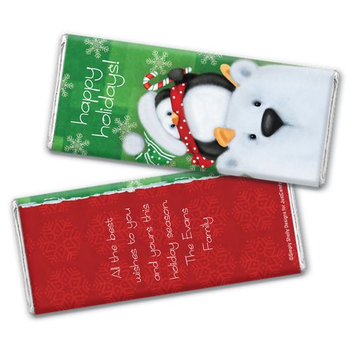 Polar Party Holiday Personalized Candy Bar - Wrapper Only