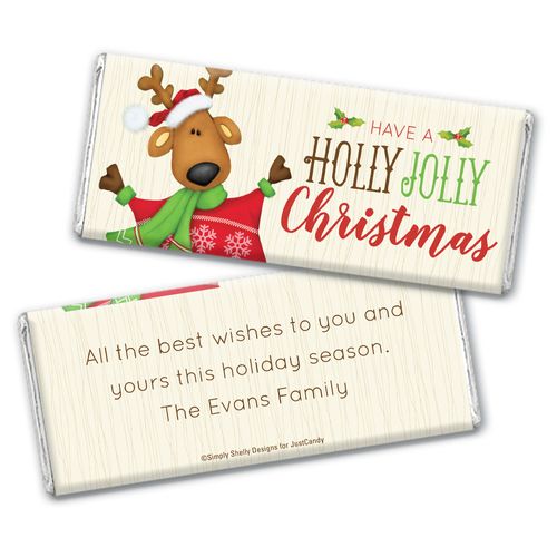 Reindeer Games Personalized Candy Bar - Wrapper Only