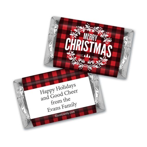 Festively Flannel Christmas MINIATURES Candy Personalized Assembled