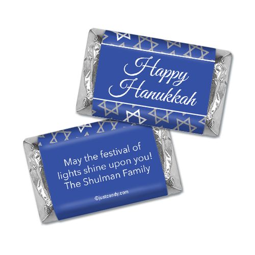 Personalized Hanukkah Festive Pattern Hershey's Miniatures