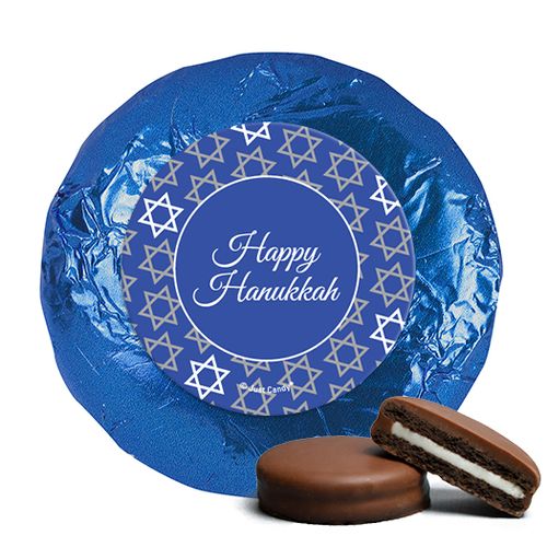 Chocolate Covered Oreos - Hanukkah Festive Patern