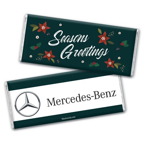 Personalized Christmas Add Your Logo Seasons Greetings Chocolate Bar Wrappers