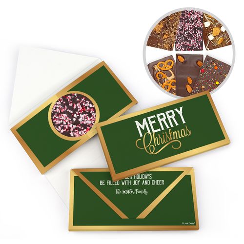 Personalized Christmas Gourmet Infused Belgian Chocolate Bars (3.5oz)