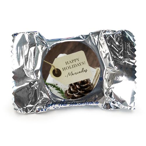 Personalized Christmas Corporate Hang Tag York Peppermint Patties