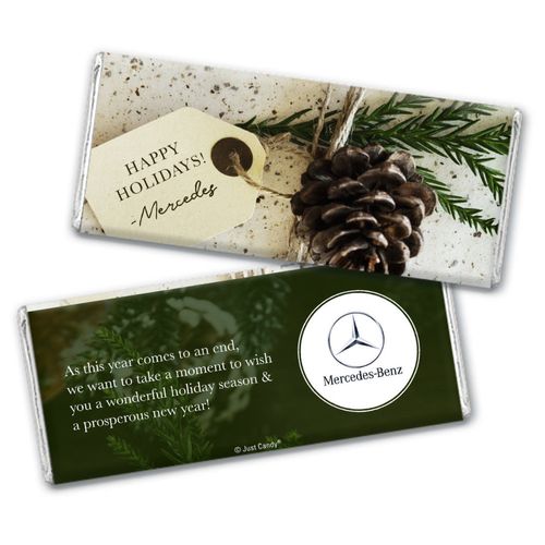 Personalized Christmas Corporate Gift Tag Chocolate Bars