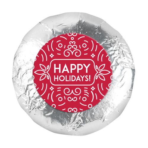 Happy Holidays 1.25" Stickers (48 Stickers)
