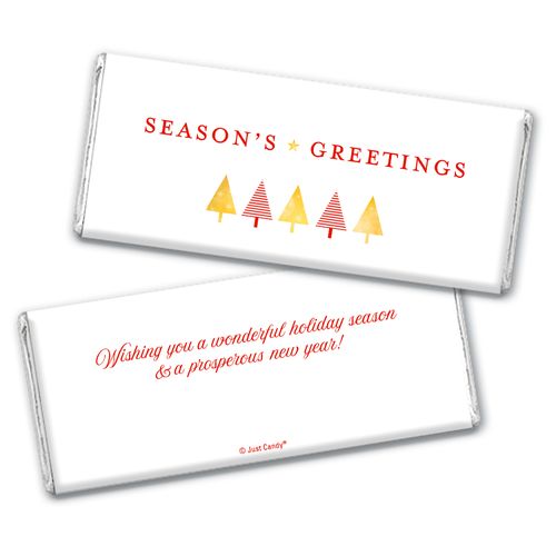 Personalized Christmas Festive Greetings Chocolate Bar Wrappers Only