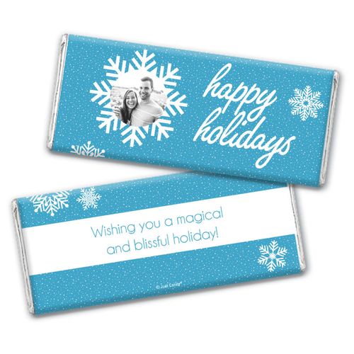Personalized Christmas Wintry Wishes Chocolate Bars