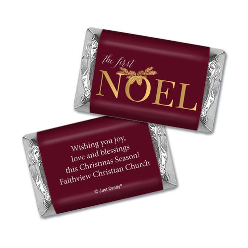 Personalized Christmas First Noel Hershey's Miniatures