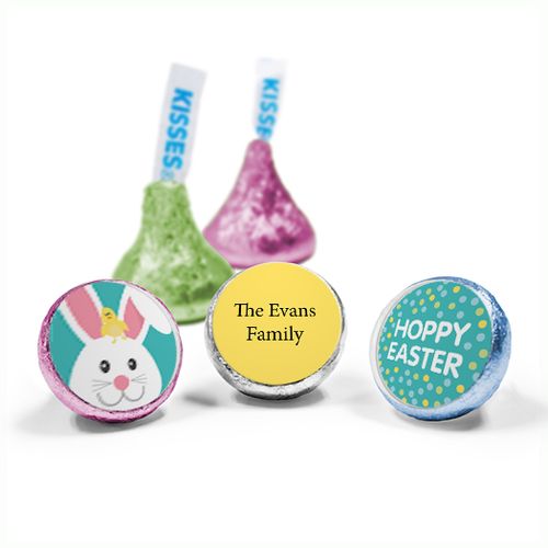 Personalized Easter Blue Chick Hershey's Kisses