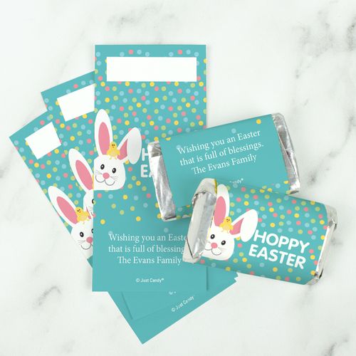 Personalized Easter Blue Chick Mini Wrappers