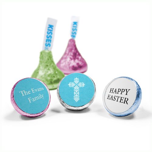 Personalized Easter Blue Cross Hershey's Kisses