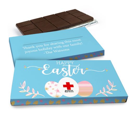 Deluxe Personalized Add Your Logo Easter Chocolate Bar in Gift Box (3oz Bar)