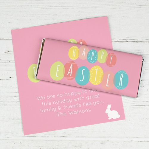 Personalized Easter Egg Party Chocolate Bar Wrappers Only