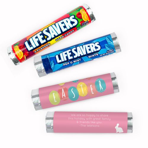 Personalized Fun Easter Egg Party Lifesavers Rolls (20 Rolls)