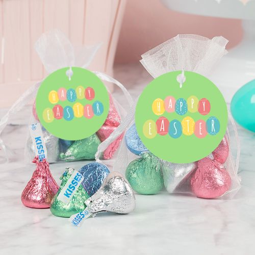 Easter Egg Party Hershey's Kisses in Organza Bags