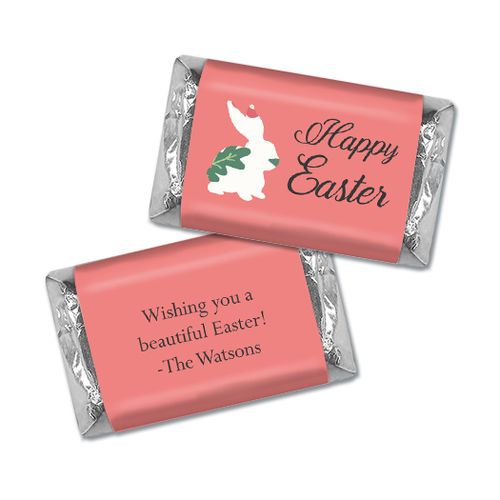 Personalized Hershey's Miniatures - Easter Floral Bunny