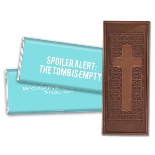 Personalized Easter Empty Tomb Embossed Chocolate Bars