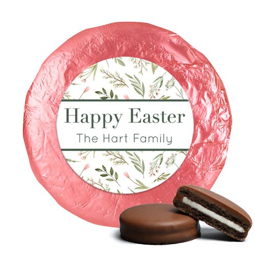 Personalized Easter Spring Greenery Chocolate Covered Oreos