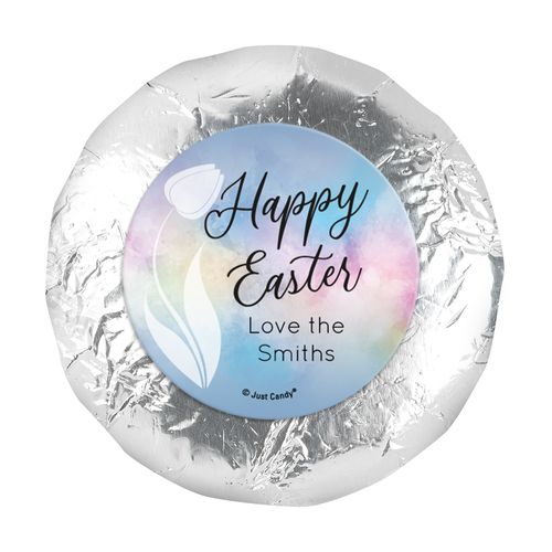 Personalized Easter Timeless Tulips 1.25" Stickers (48 Stickers)