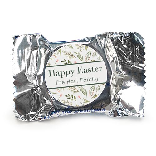 Personalized Easter Spring Greenery York Peppermint Patties